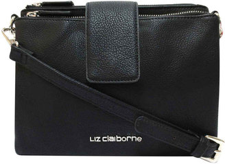 Liz Claiborne Twinset Double-Zip Crossbody Bag