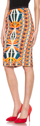 Peter Pilotto H Viscose-Blend Skirt in Ikeru Orange