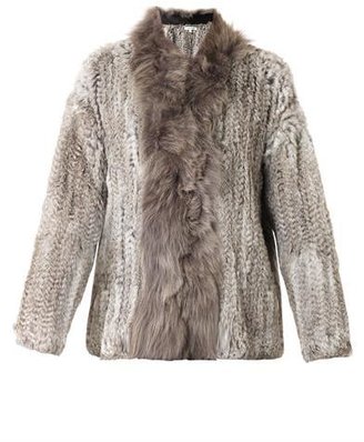 Elizabeth and James Knitted fur jacket