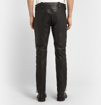 Belstaff Westmore Slim-Fit Leather Biker Trousers