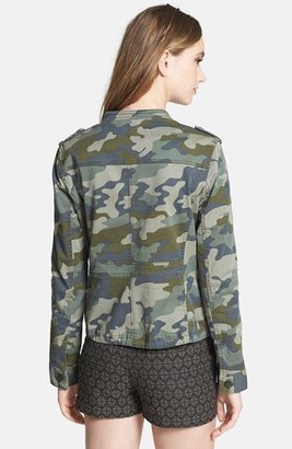 Halogen Stretch Cotton Twill Military Jacket (Regular & Petite)