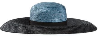 Emilio Pucci two-tone wide brimmed sky hat