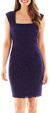 Dr. μ DR Collection Sleeveless Lace Sheath Dress
