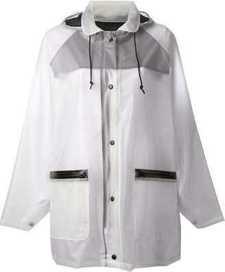 DKNY hooded raincoat