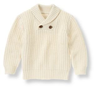 Janie and Jack Shawl Collar Cable Sweater
