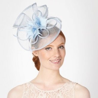 Debut Light blue pointed feather corsage fascinator