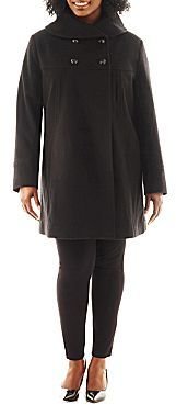 Collezione Faux-Angora and Wool-Blend Coat - Plus
