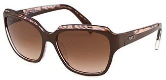 Emilio Pucci Women's Butterfly Brown Sunglasses