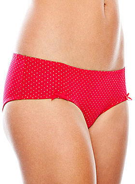 JCPenney Flirtitude Microfiber Ruched Hipster Panties