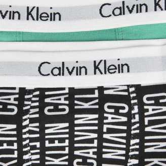 Calvin Klein Calvin KleinBoys Green & Black Logo Boxer Shorts Set (2 Pack)