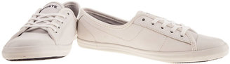 Lacoste Womens White Ziane Leather V Trainers
