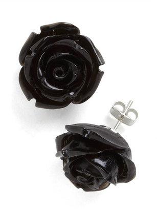 Ana Accessories Inc Retro Rosie Earrings in Black