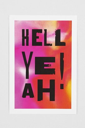 Urban Outfitters Hell Yeah Art Print