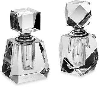Oleg Cassini Cut Crystal Mini Perfume Bottles (Set of 2)