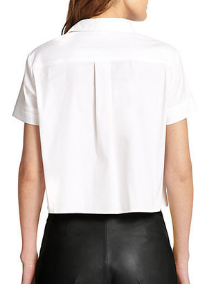 RED Valentino Poplin Cropped Blouse