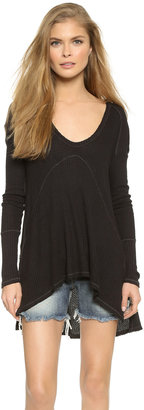 Free People Drippy Thermal Sunset Park Top