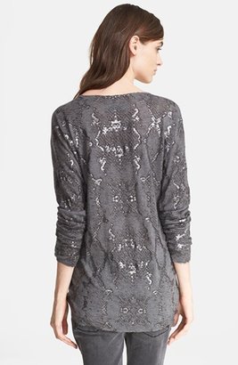 Zadig & Voltaire 'Celsa' Python Print Cashmere Sweater