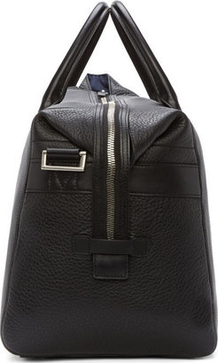 Paul Smith Black Pebbled Leather Holdall Bag
