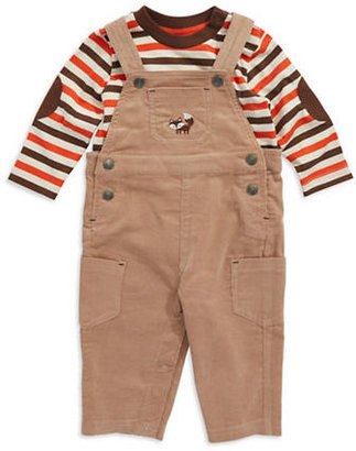 Little Me Baby Boys Two-Piece Overall Set