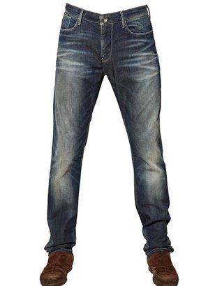 Armani Jeans 18cm J06 Super Skinny Washed Denim Jeans