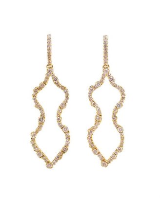 Kimberly 18k Gold and Diamond Femme Earrings