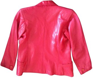 Yves Saint Laurent 2263 YVES SAINT LAURENT Red Leather Jacket