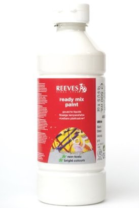 Reeves Ready Mix Paint, 500 ml - White