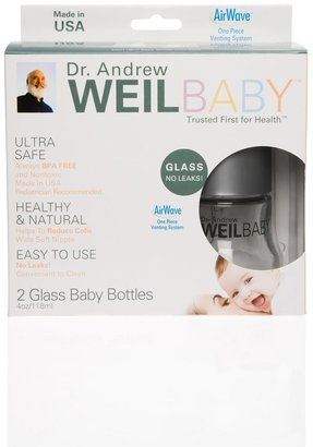 Weil Baby Glass Bottle, Twin Pack, Stage 1, 4 Ounce