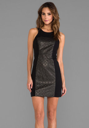 Milly Studded Leather Dress