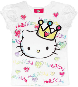 Hello Kitty Little Girls' Glitter Graphic Tee