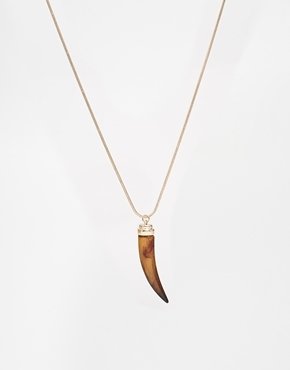 Aldo Whitus Tusk Pendant Necklace - Gold