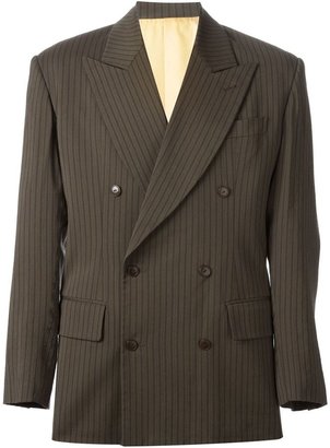 Jean paul gaultier vintage double-breasted pinstripe suit