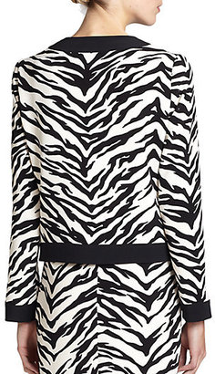 Moschino Cheap & Chic Moschino Cheap And Chic Zebra-Print Jacket