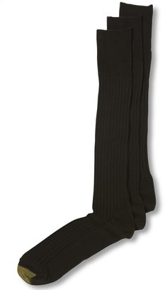 Gold Toe Adc Canterbury Over the Calf 3 Pack Crew Dress Men's Socks
