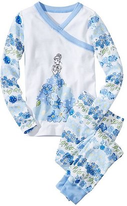 Cinderella 2399 Disney Princess Cinderella Long John Pajamas In Organic Cotton