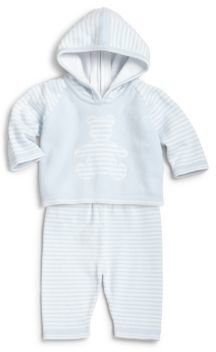 Kissy Kissy Infant's Two-Piece Striped Teddy Sweater & Pants Set