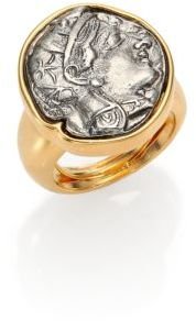 Kenneth Jay Lane Coin Statement Ring