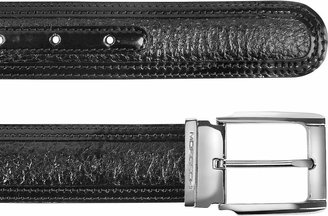 Moreschi Chiasso - Black Peccary and Calf Leather Belt