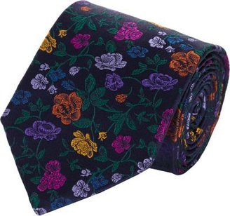 Duchamp Rose Garden Silk Jacquard Neck Tie