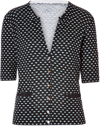 Marc by Marc Jacobs Cotton Printed Cardigan in General Navy