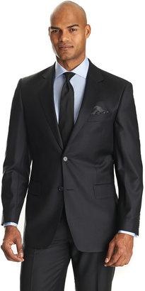 Zegna 2270 Zegna Ol Zegna Cloth Regular Fit Black 2 Piece Plain Suit