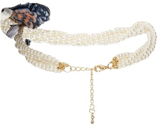 ASOS Limited Edition Butterfly Faux Pearl Choker Necklace