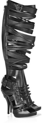 Givenchy Strappy leather knee-high boots