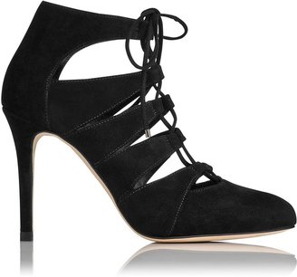 LK Bennett Honor Suede Lace Up Courts