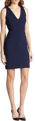 Milly Two-Tone Fitted Sheath Dress