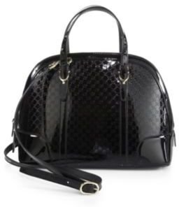 Gucci Nice Microguccissima Patent Leather Top Handle Bag