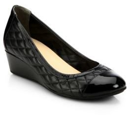 Cole Haan Tali Quilted Leather Wedge Pumps