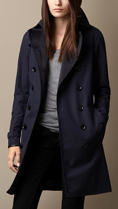 Burberry Technical Cotton Trench Coat with Warmer