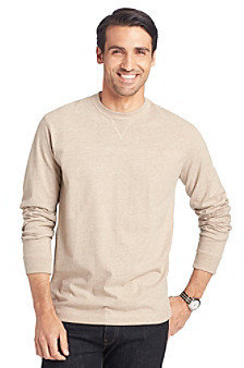 Bass Men's Long Sleeve Carbonized Jersey Knit Shirt