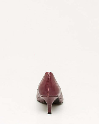 Le Château Leather Lizard Embossed Pointy Pump